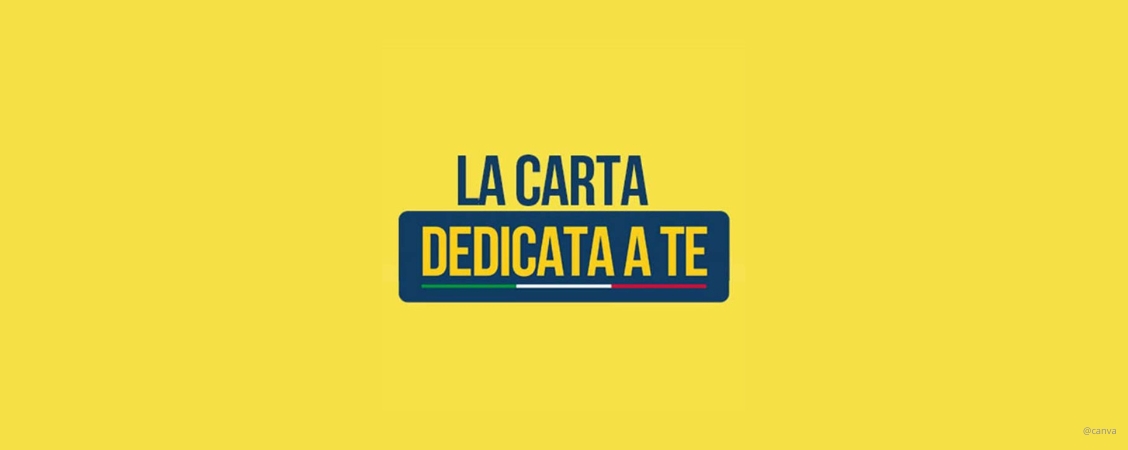 Avviso importante: Carta "Dedicata a te"